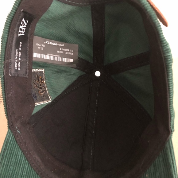 Zara embroidery corduroy cap hat unisex - Picture 8 of 8